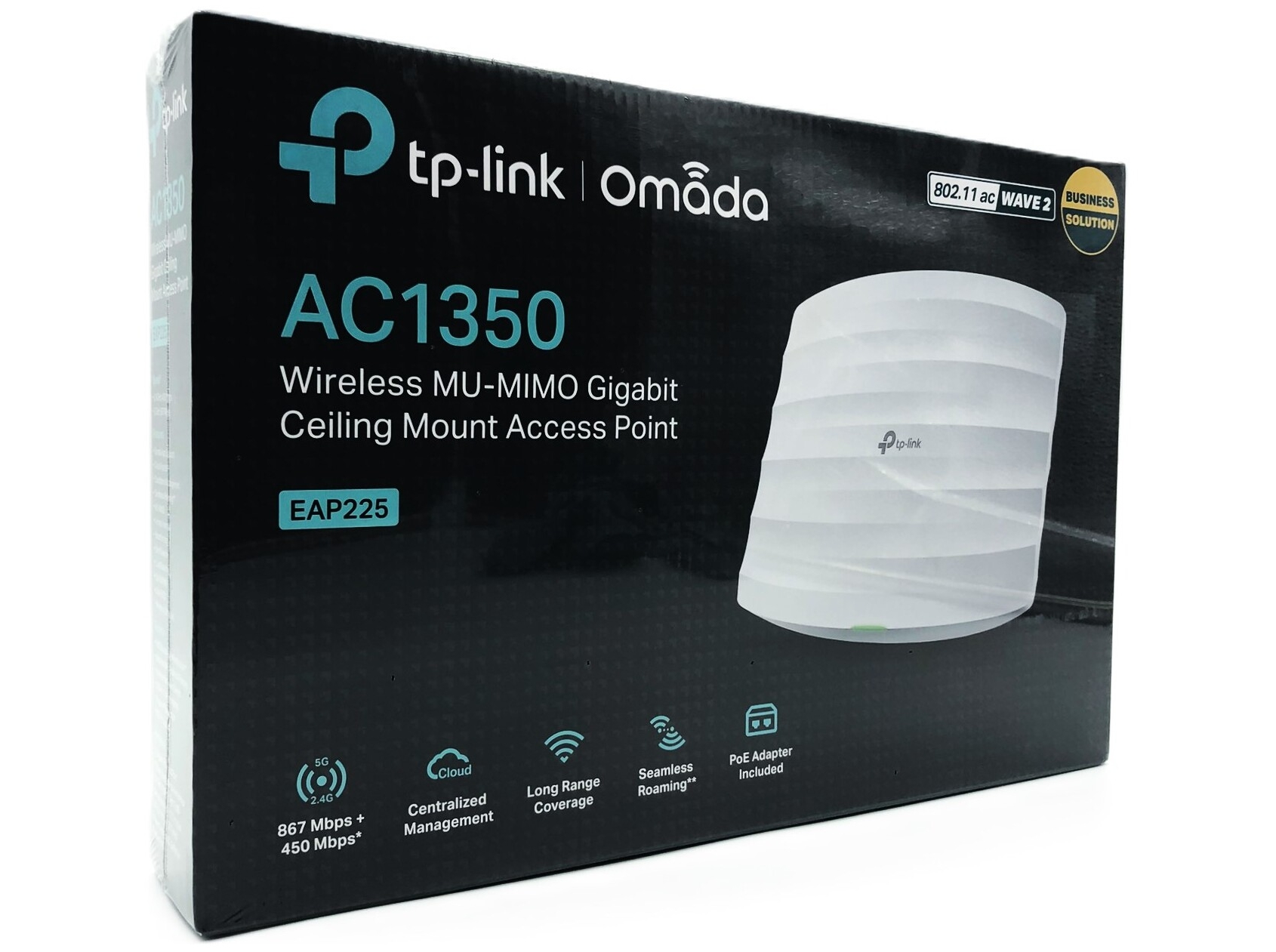 TP-Link Omada EAP225 WLAN adgangspunkt 1350 Mbit/s Hvid Strøm over Ethernet (PoE)