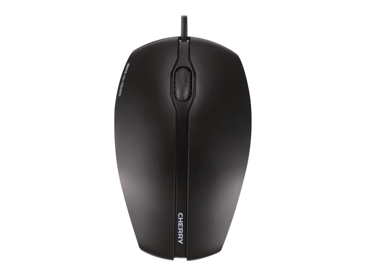 Cherry GENTIX Corded Optical Mouse - Mus - Optisk - 3 knapper - Sort