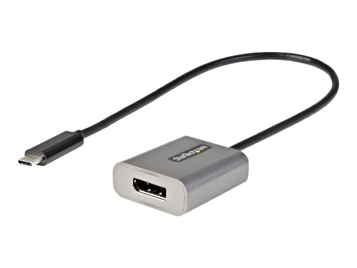 StarTech.com USB C to DisplayPort Adapter - 8K/4K 60Hz USB-C to DisplayPort 1.4 Adapter Dongle - USB Type-C to DP Monitor Video Converter - Works w/Thunderbolt 3