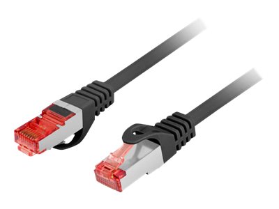 Lanberg CAT 6 Foldet uskærmet snoet par (F/UTP) 2m Patchkabel Sort