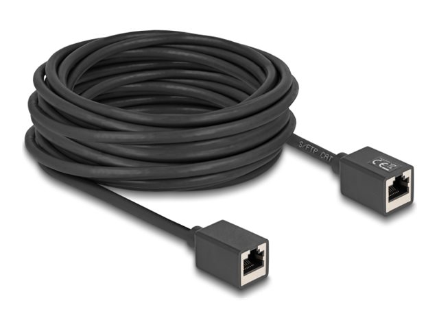 DeLOCK CAT 6a S/FTP 10m Netværkskabel Sort