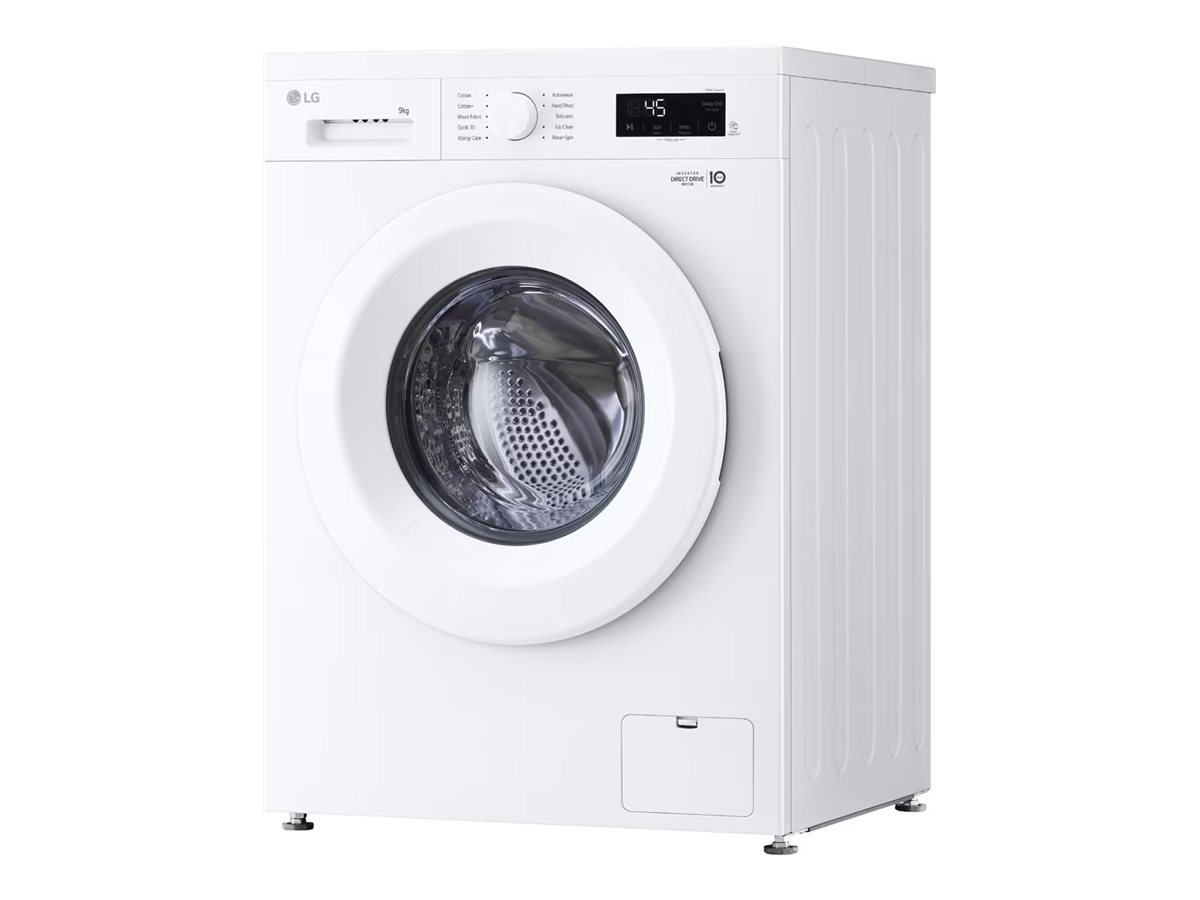 LG F4X1009NWK - Vaskemaskine - Wi-Fi - bredde: 60 cm - dybde: 59 cm - højde: 85 cm - frontbetjening - 9 kg - 1400 rpm - blank hvid