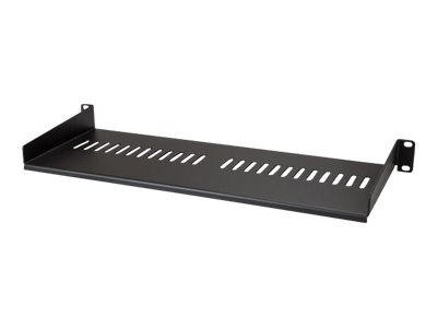 StarTech.com 1U Vented Server Rack Cabinet Shelf - Fixed 7in Deep Cantilever Rackmount Tray for 19" Data/AV/Network Enclosure w/Cage Nuts Rackhylde