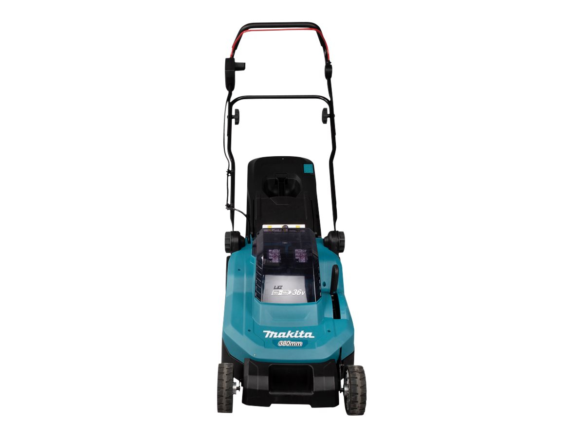 Makita DLM382PM2 - Græsslåmaskine - ledningfri - 18 V - 4 Ah - 2 batterier - 3700 opm - 38 cm - 16.9 kg