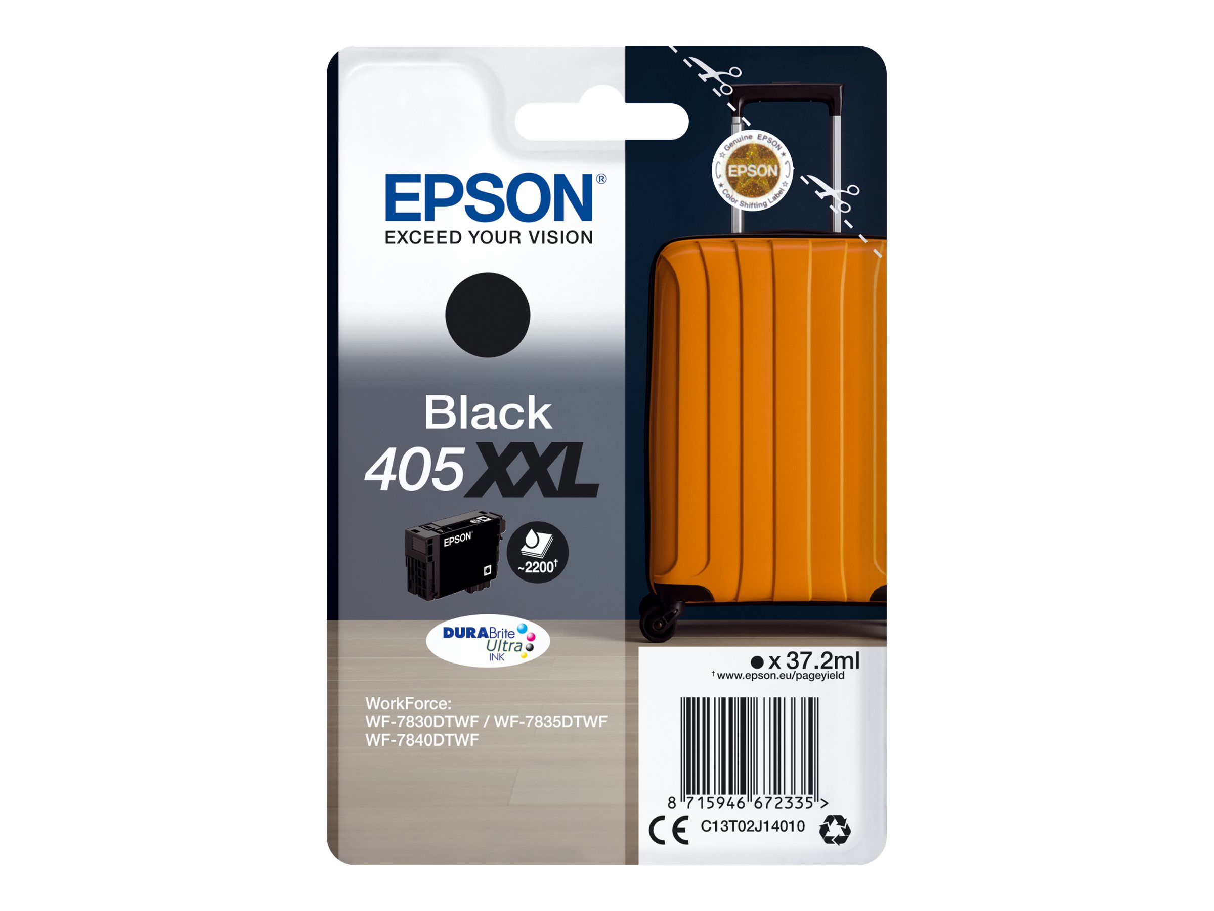 Epson 405XXL - XXL size - black - original - ink cartridge