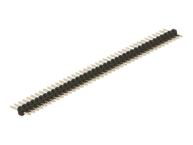 Delock pin header 40 pin, 1,27 mm pitch, 1-række, lige, 5 stk