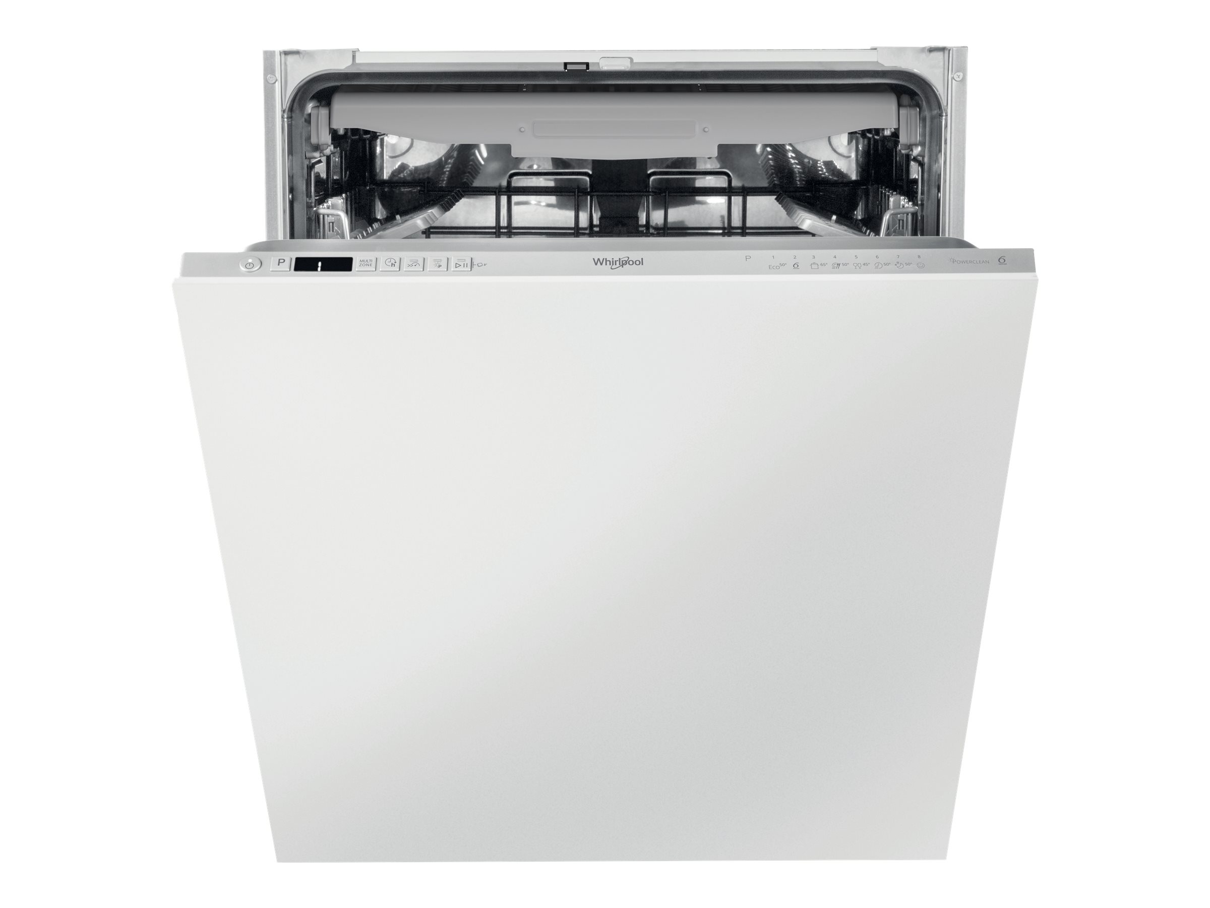 Whirlpool WIC 3C34 PFE S - Opvaskemaskine - til indbygning - Niche - bredde: 60 cm - dybde: 56 cm - højde: 82 cm - sølv