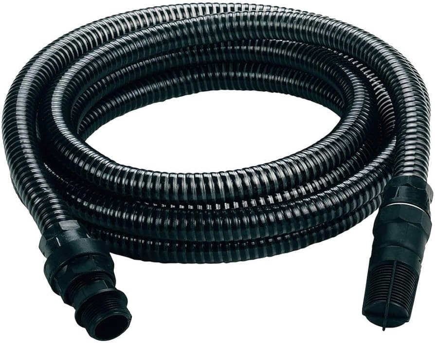 Einhell sugeslange med plast adapter 1" Ø25 mm. 4 meter sort