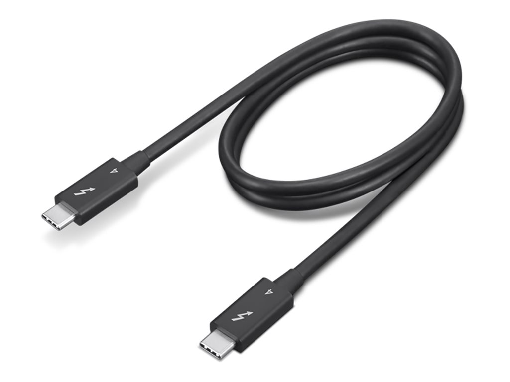 Lenovo 4x91k16968 Thunderbolt Kabel 0,7 M 40 Gbit/sek. Sort 0.7m. Sort