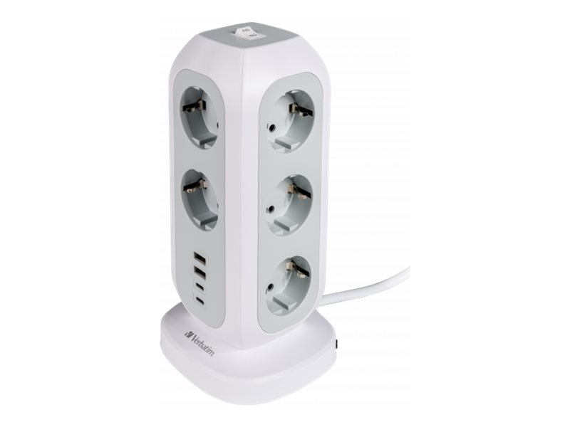 Verbatim EUPT-01 - power strip - 15-in-1 European multi plug extension - 3600 Watt