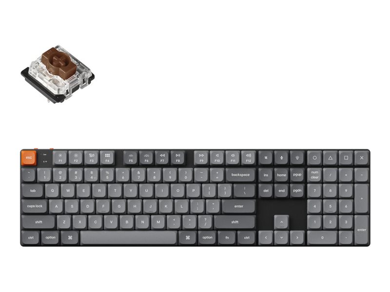 Keychron K5 MAX Tastatur Mekanisk RGB Trådløs Kablet