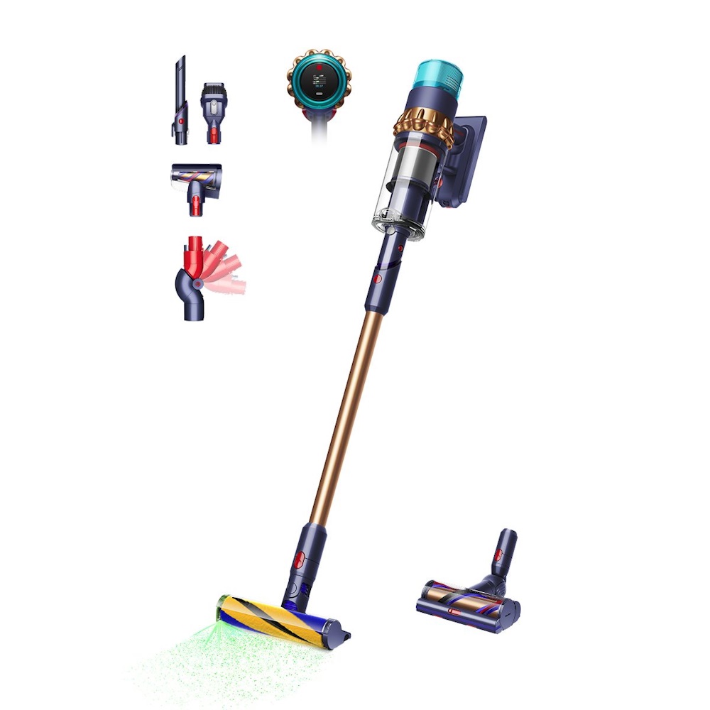Dyson Gen5detect - Støvsuger - pind/håndholdt (2-i-1) - uden pose - ledningsfri - prøjssisk blå/rig kobber inkluderet oplader