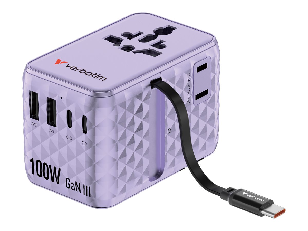Verbatim Charge 'n' Travel Adapter 100Watt billede