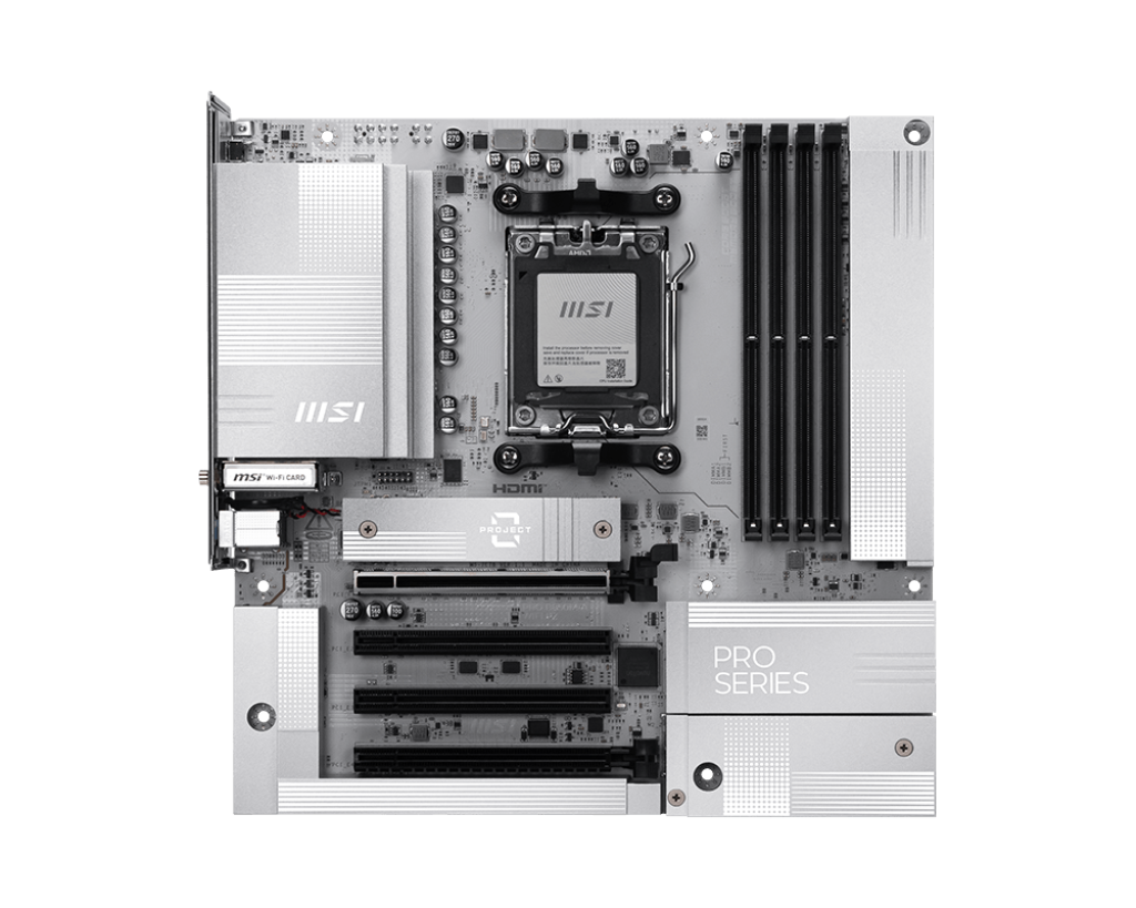 MSI PRO B850M-A WIFI PZ - motherboard - micro ATX - Socket AM5 - AMD B850 Bundkort - AMD B850 - AMD AM5 socket - DDR5 RAM - Micro-ATX