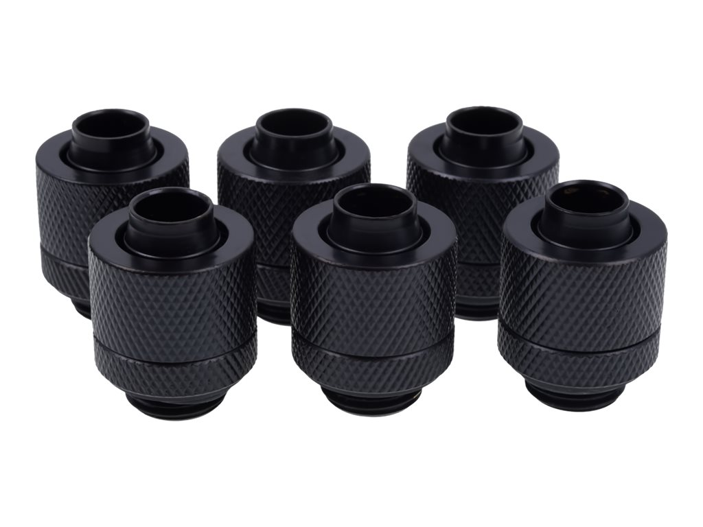 Alphacool Eiszapfen Connector Series Flydende kølesystem kompressionsarmatur 1-pack Sort