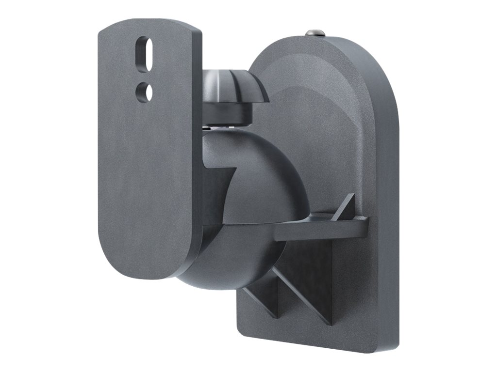 Goobay Högtalarfästning universal universalhögtalarhållare för väggmontering, (svängbart och lutat) för högtalare upp till max. 3,5 kg, svart