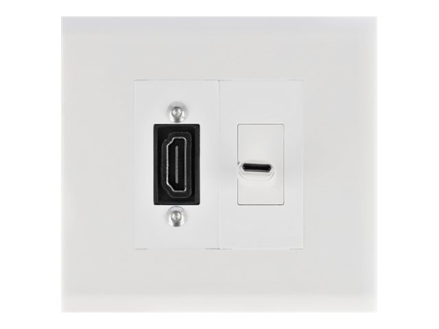 Delock Easy 45 - ramme - hvid, RAL 9003