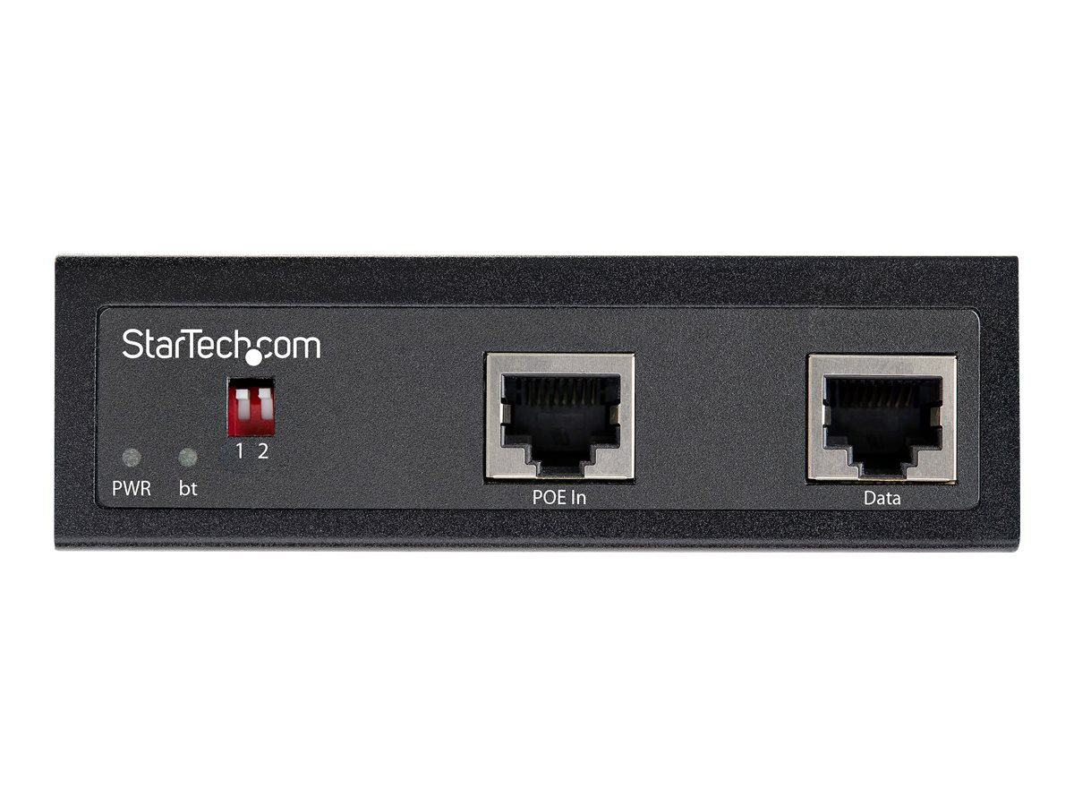 StarTech.com Industrial Gigabit PoE Splitter, 90W High Speed Power over Ethernet PoE+++ Splitter, 12-48V DC Splitter 802.3bt, LAN/RJ45 Ultra PoE to DC