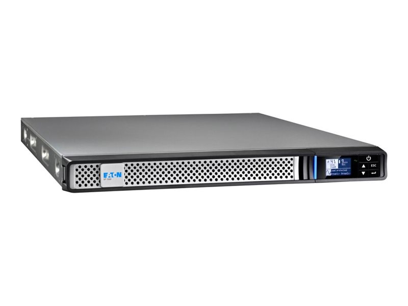 Eaton 5P 1550iR - Gen 2 - UPS (rackversion) - AC 200/208/220/230/240 V - 1350 Watt - 1550 VA - 1-faset - 9 At - RS-232, USB - output-stikforbindelser: 6 - 1U - 19 - sort/sølv