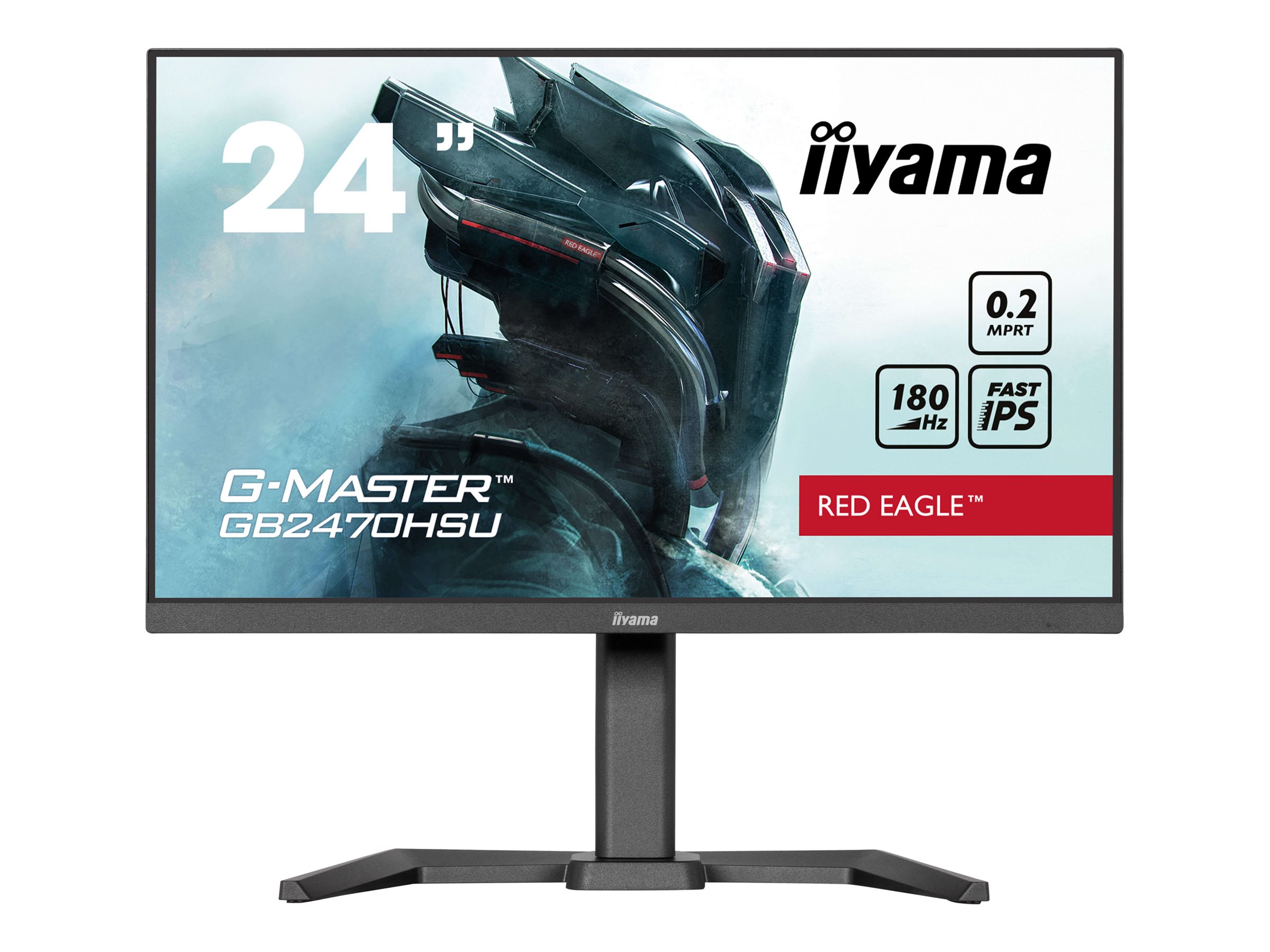 iiyama G-MASTER Red Eagle GB2470HSU-B6 24" Fast IPS 1920 x 1080 (Full HD) HDMI DisplayPort 180Hz