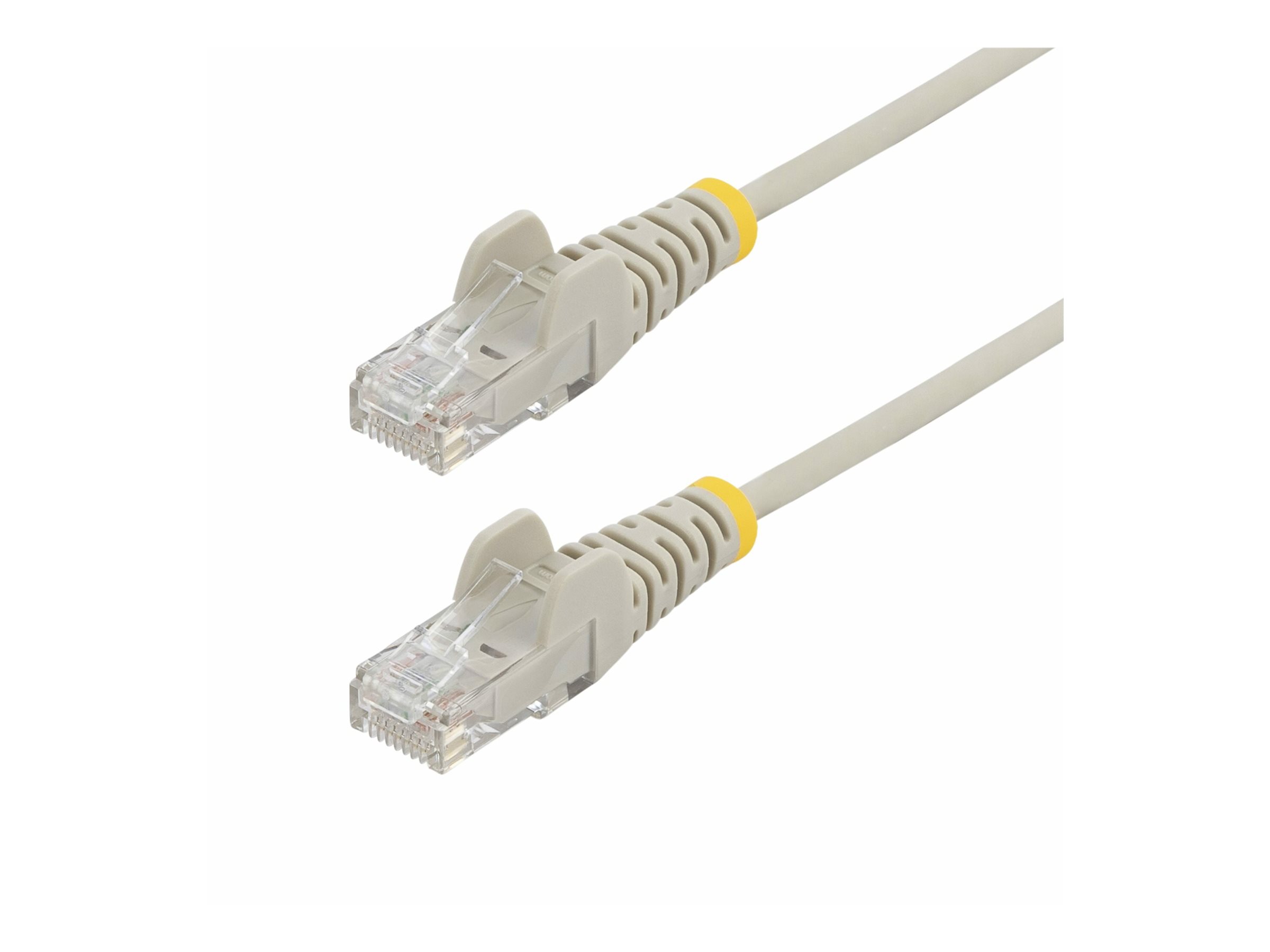 StarTech.com 15m Gray Slim CAT6 Ethernet Cable, Snagless, 28AWG, LSZH CAT 5/5e/6 Ikke afskærmet parsnoet (UTP) 15m Patchkabel Grey