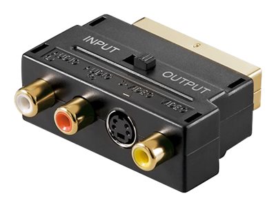 Pro SCART to composite audio/video and S-Video adapter IN/OUT