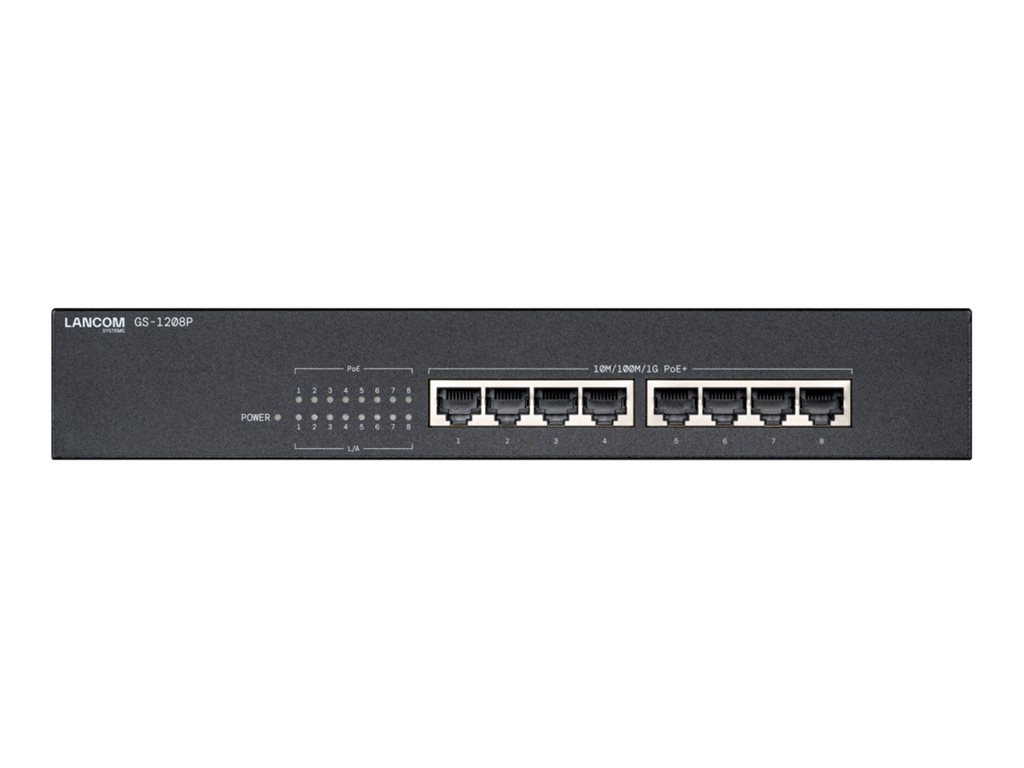 GS-1208P 8-porte Gigabit Ethernet PoE+