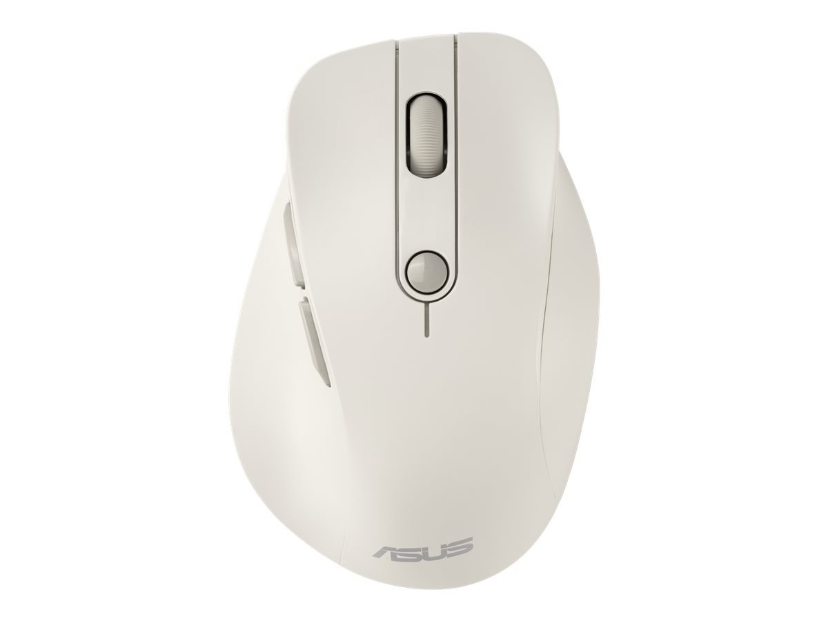 ASUS MD105 MK trådløs mus - højrehåndet, RF + Bluetooth, 2.400 DPI - Beige