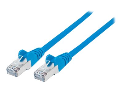 Intellinet Network Patch Cable, Cat6, 3m, Blue, Copper, S/FTP, LSOH / LSZH, PVC, RJ45, Gold Plated Contacts, Snagless, Booted, Polybag CAT 6 Kabel med