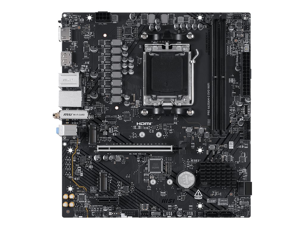 MSI Pro A620AM-G EVO WIFI micro ATX AM5 AMD A620A