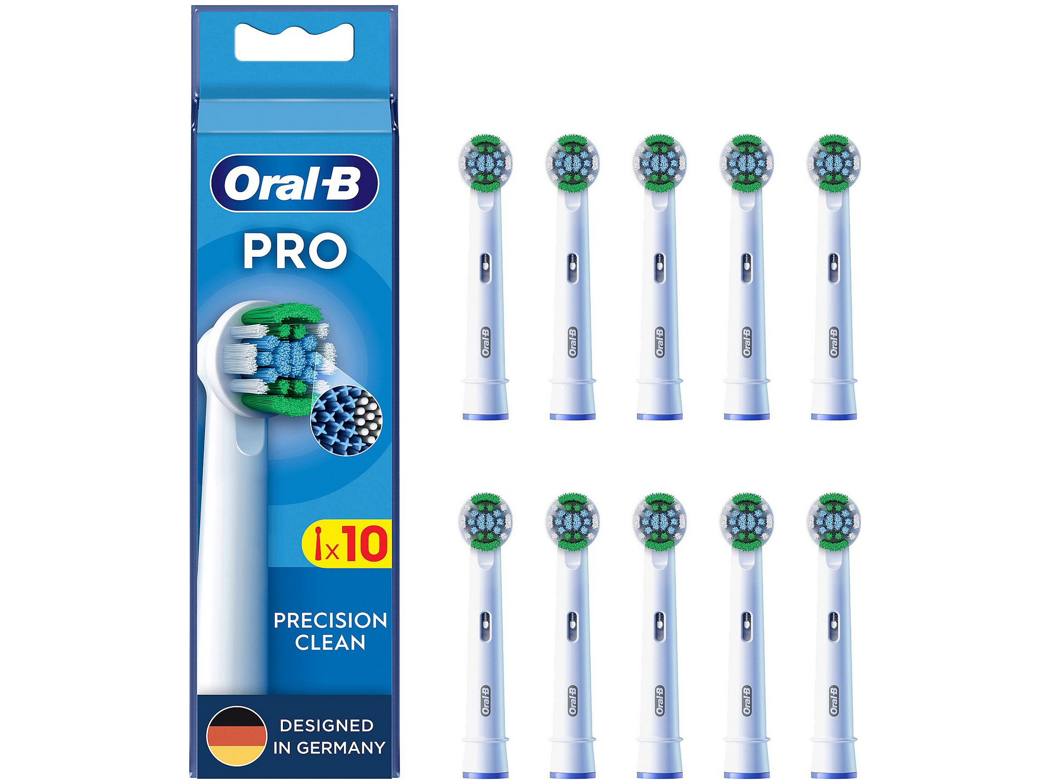 Oral-B Pro Precision Clean Aufsteckbürsten 10er (Frustfreie Umverpackung)