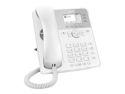 snom D717 - VoIP-telefon - 3-vejs opkaldskapacitet - SIP, RTCP, SRTP - hvid