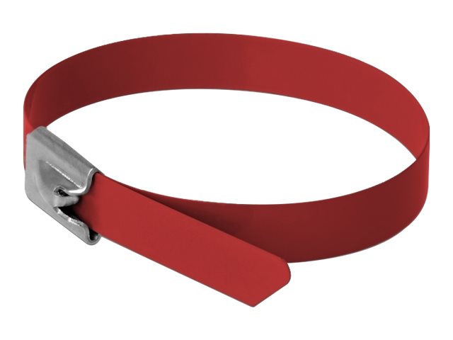 Delock - Kabelbånd - 50 cm - rød (pakke med 10)
