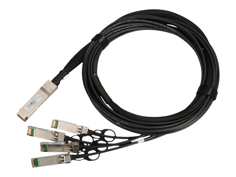 Extralink QSFP+ til 4x SFP+ DAC-kabel 40 Gbit/s – 3 m, 30AWG