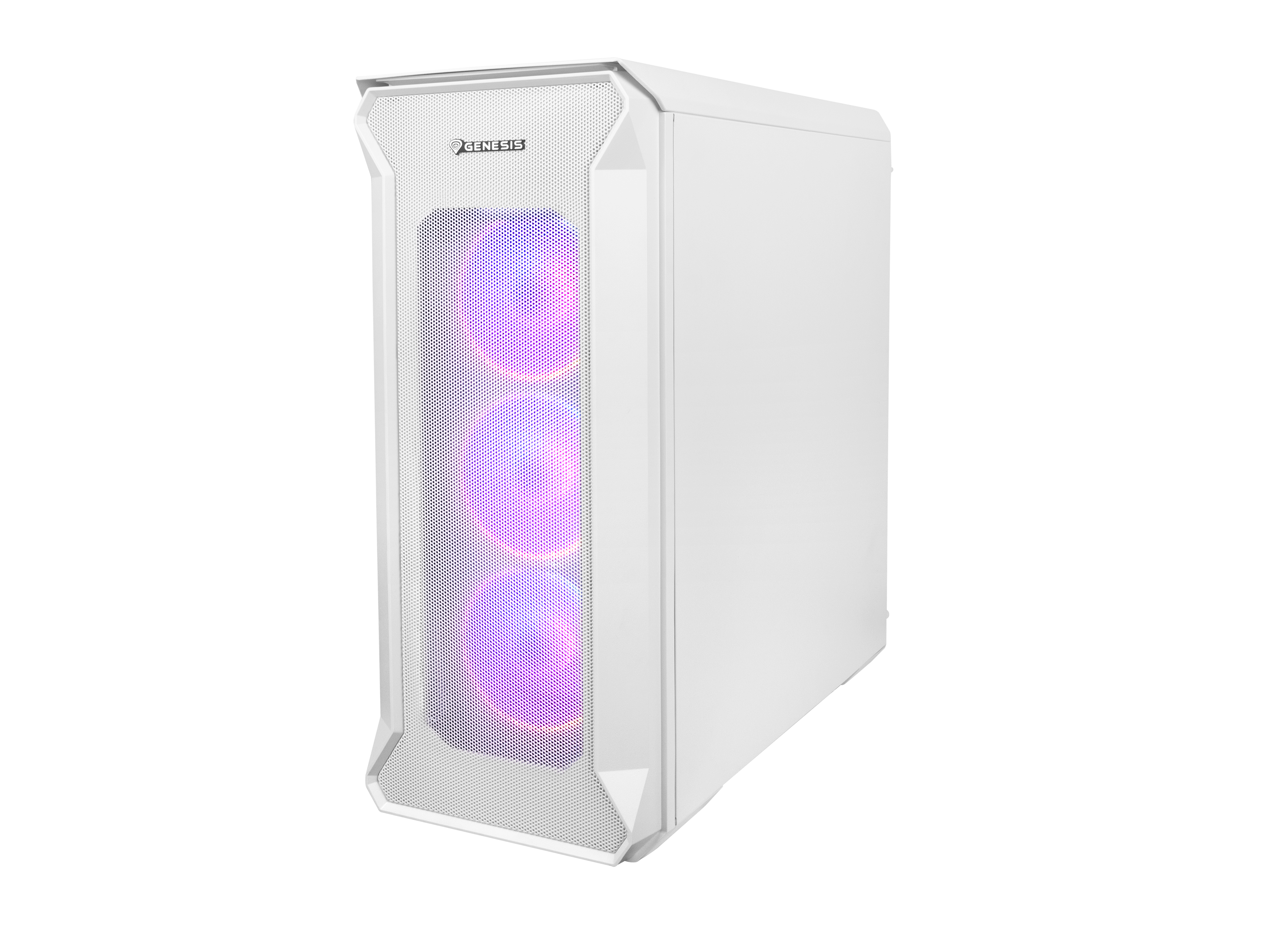 Natec Genesis Irid 505 V2 aRGB - Kabinet - Tower - Hvid