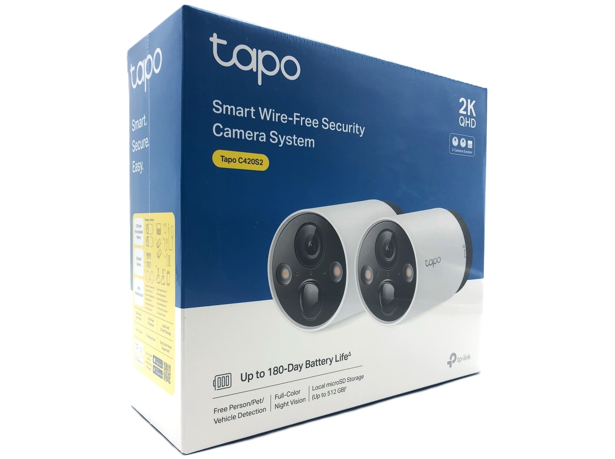 TP-LINK Wireless Security Dual Camera In-and-Outdoor Tapo C420S2 White EU