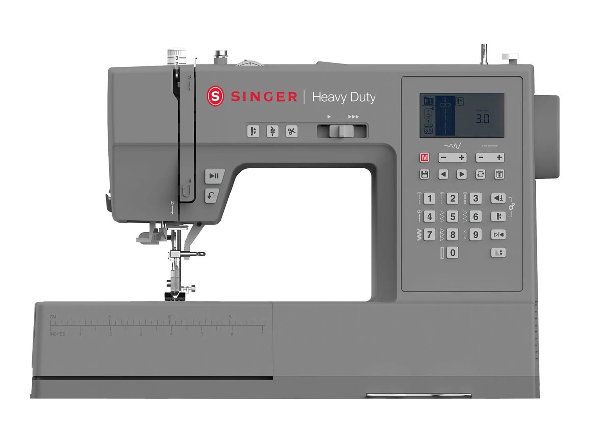 SINGER HD6805, Grå, Automatisk symaskine, Syning, Variabel, LCD, Knapper