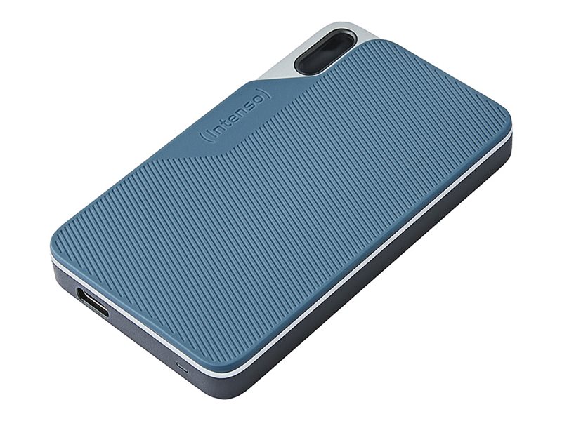 Intenso TX100 - SSD - 2 TB - ekstern (bærbar) - USB 3.2 Gen 1x1 (USB-C stikforbindelse) - gråblå