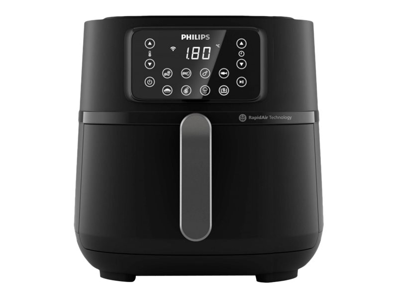 Philips Series 5000 Connected HD9285 XXL - Varmluftsrister - 7.2 liter - 2 kW - mørk sølv/sort