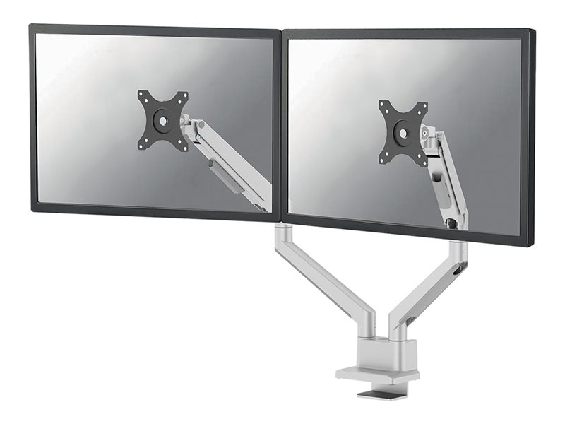Neomounts NEXT Slim DS70-250SL2 mounting kit - full-motion - for 2 monitors - silver