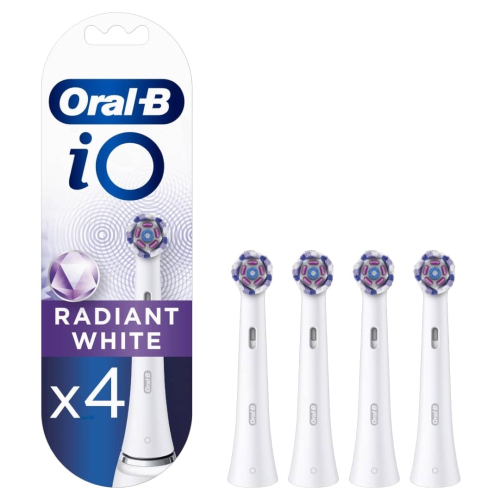 Oral-B iO Radiant White Børstehoveder Hvid, 4 stk.
