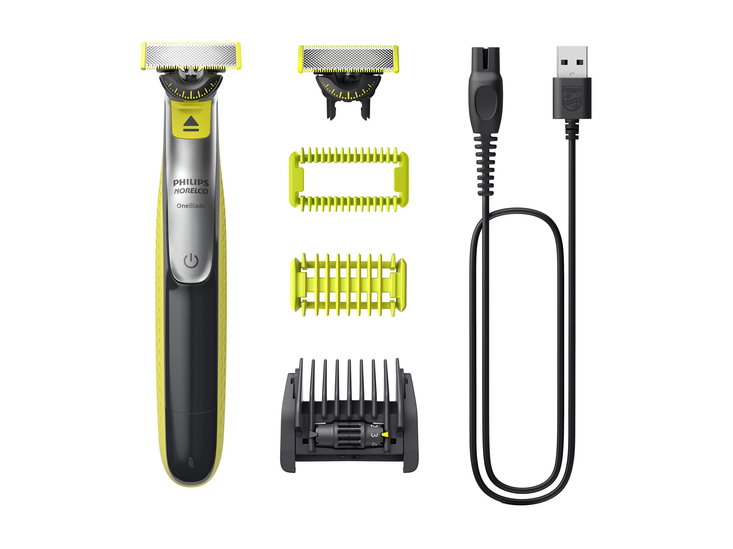 Philips OneBlade 360 QP2834 - trimmer - lime green/charcoal grey
