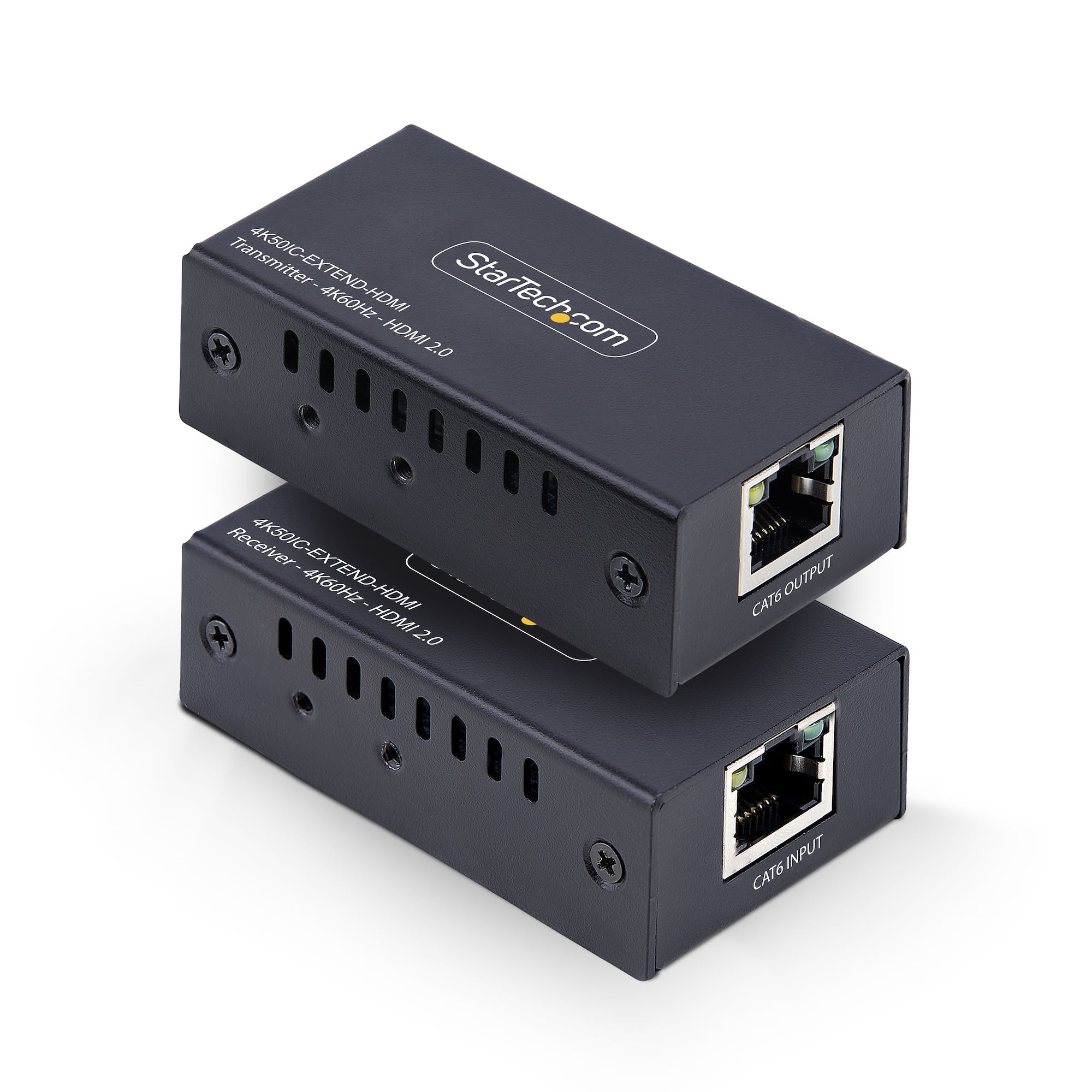 StarTech.com HDMI Extender Over CAT5e/6 Kit 4K 60Hz Up to 200ft (60m) - video/audio extender - HDMI