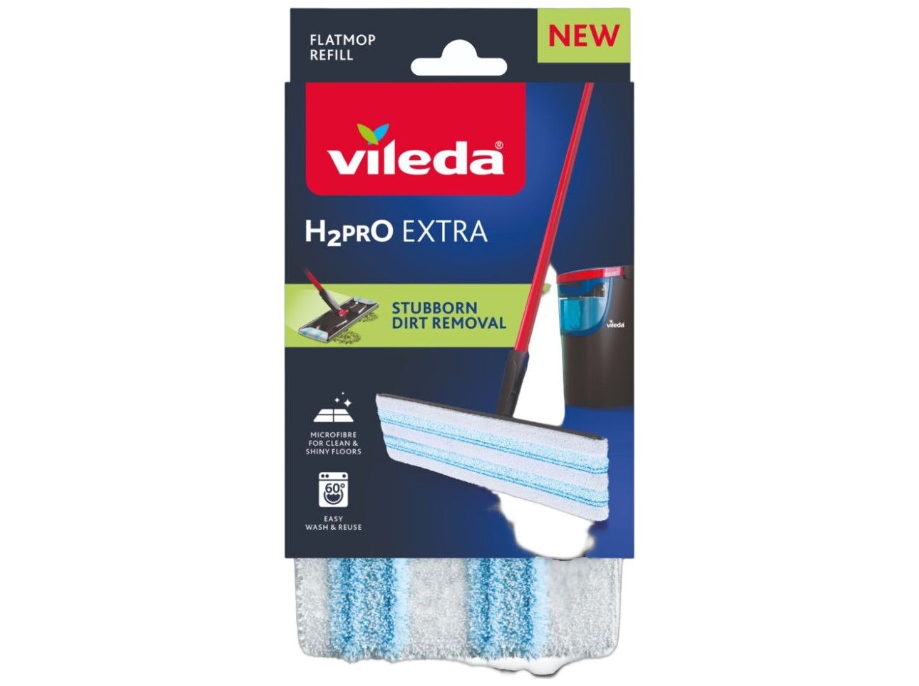 Vileda Vileda H2PRO Flat mop Refill 175786 Modsvarer: N/A