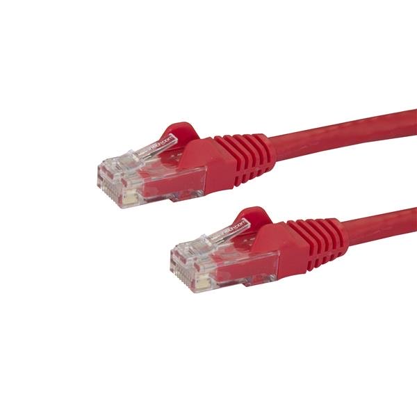 StarTech.com 2m CAT6 Cable - Red Snagless CAT 6 Wire - 100W RJ45 UTP 650MHz Category 6 Network Patch Cord UL/TIA (N6PATC2MRD) CAT 6 Ikke afskærmet
