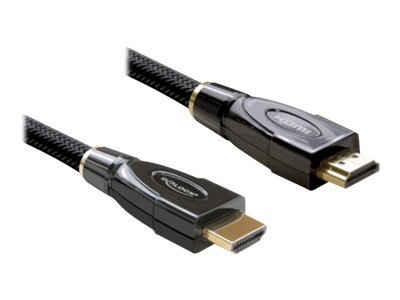 Delock High Speed HDMI with Ethernet HDMI-kabel med Ethernet 5m Sort