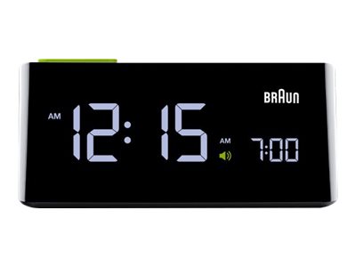 Braun BNC016 - Alarmur - kvarts - desktop - sort