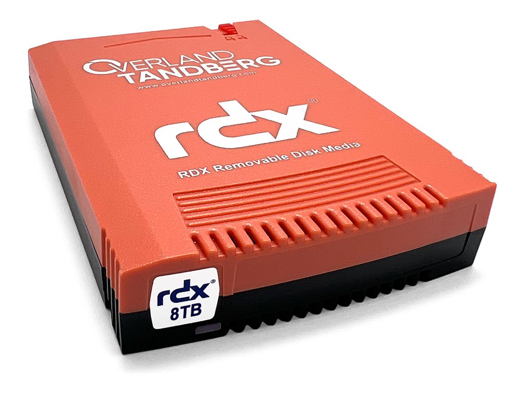 Overland-Tandberg 8887-RDX, RDX-patron, RDX, 8 TB, FAT32, NTFS, exFAT, ext4, Sort, RDX QuikStor
