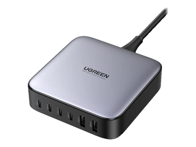 Ugreen Nexode - Strømforsyningsadapter - 200 Watt - 6 output-stikforbindelser (4 x USB-C, 2 x USB)