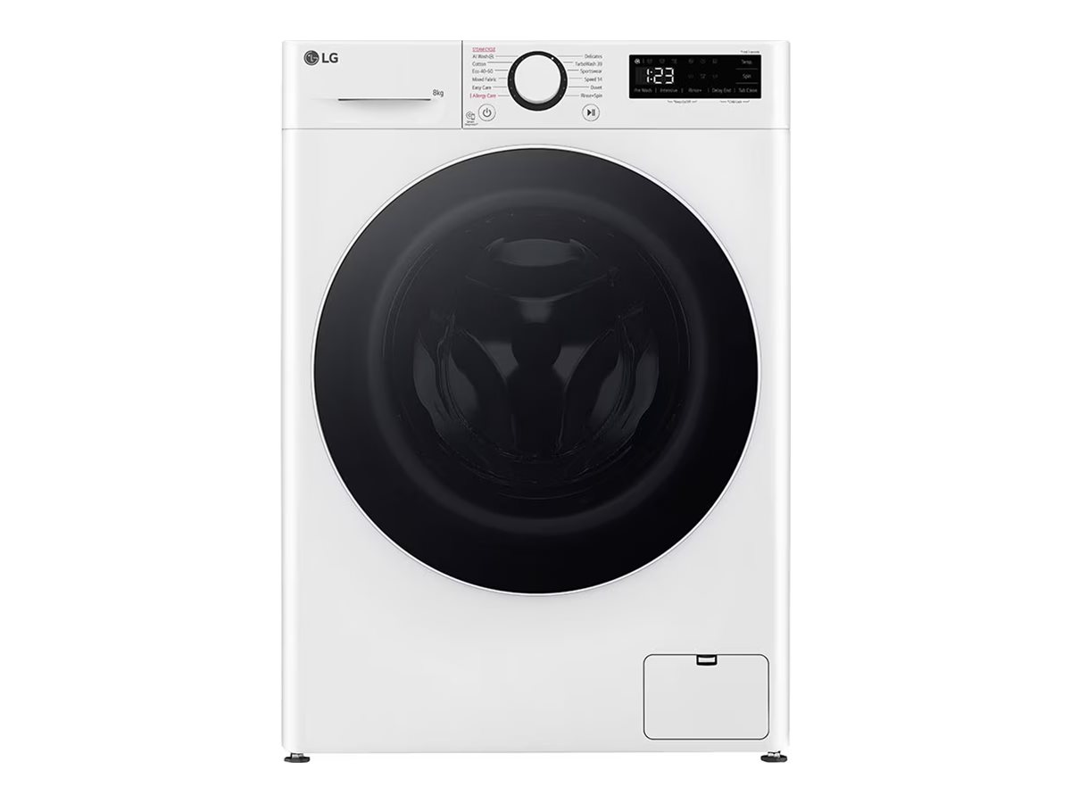 LG Serie R5 F2WR508S0W - Vaskemaskine - bredde: 60 cm - dybde: 53.5 cm - højde: 85 cm - frontbetjening - 8 kg - 1200 rpm - hvid